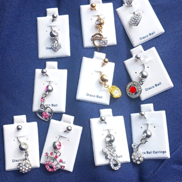 NEW 10 pair Belly Button Rings - Picture 1 of 8